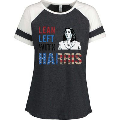 Lean Left With Harris Enza Ladies Jersey Colorblock Tee