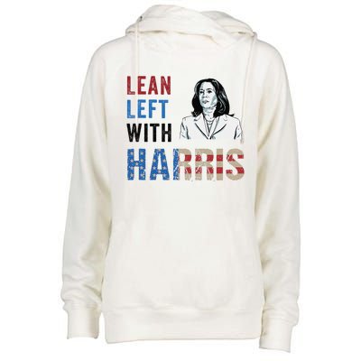 Lean Left With Harris Womens Funnel Neck Pullover Hood