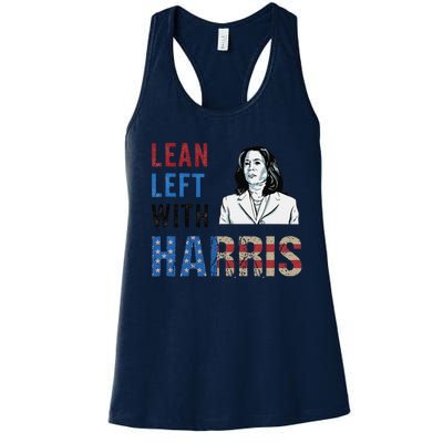 Lean Left With Harris Women's Racerback Tank