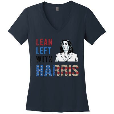 Lean Left With Harris Women's V-Neck T-Shirt