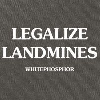 Legalize Landmines Whitephosphor Cotton Canvas Backpack
