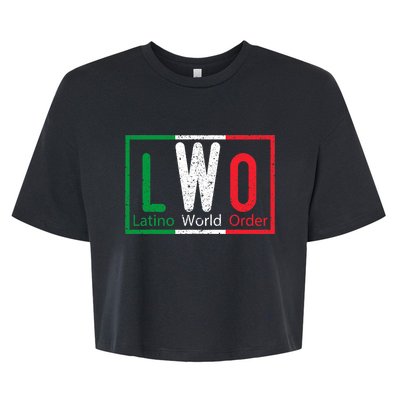 LWO Latino World Order Bella+Canvas Jersey Crop Tee