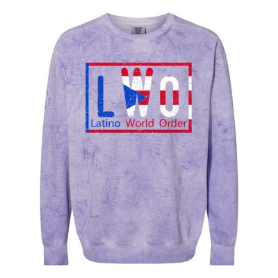 LWO Latino World Order Puerto Rico Colorblast Crewneck Sweatshirt