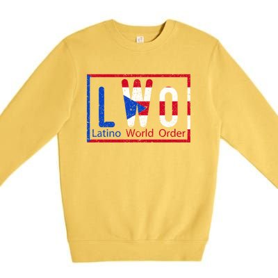 LWO Latino World Order Puerto Rico Premium Crewneck Sweatshirt