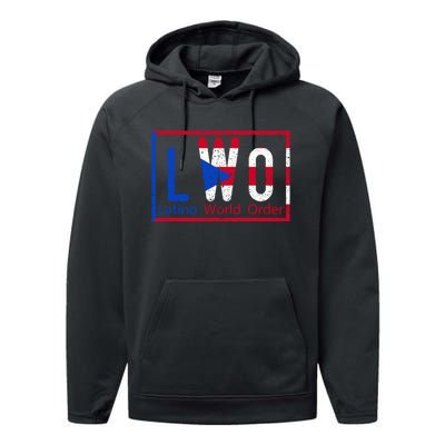 LWO Latino World Order Puerto Rico Performance Fleece Hoodie