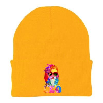 Leo LocD Woman Black Queen Art Zodiac Birthday Knit Cap Winter Beanie