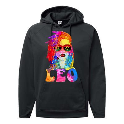 Leo LocD Woman Black Queen Art Zodiac Birthday Performance Fleece Hoodie