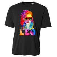 Leo LocD Woman Black Queen Art Zodiac Birthday Cooling Performance Crew T-Shirt