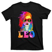 Leo LocD Woman Black Queen Art Zodiac Birthday T-Shirt