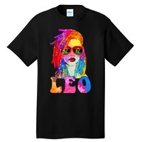 Leo LocD Woman Black Queen Art Zodiac Birthday Tall T-Shirt