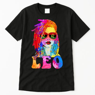 Leo LocD Woman Black Queen Art Zodiac Birthday Tall T-Shirt