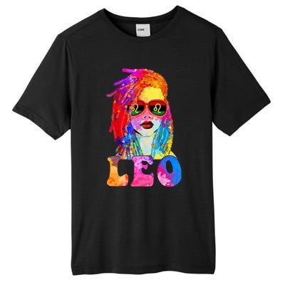 Leo LocD Woman Black Queen Art Zodiac Birthday Tall Fusion ChromaSoft Performance T-Shirt