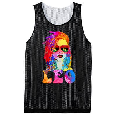 Leo LocD Woman Black Queen Art Zodiac Birthday Mesh Reversible Basketball Jersey Tank