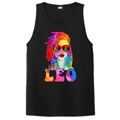 Leo LocD Woman Black Queen Art Zodiac Birthday PosiCharge Competitor Tank