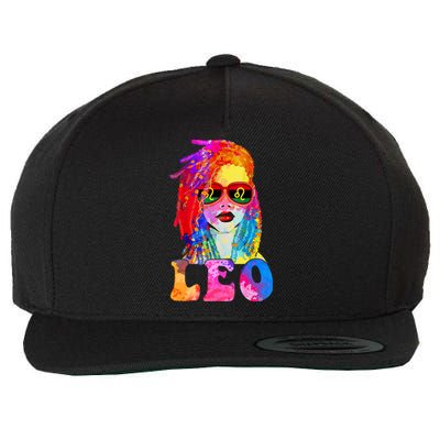 Leo LocD Woman Black Queen Art Zodiac Birthday Wool Snapback Cap