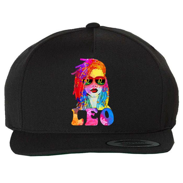 Leo LocD Woman Black Queen Art Zodiac Birthday Wool Snapback Cap