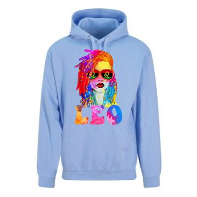 Leo LocD Woman Black Queen Art Zodiac Birthday Unisex Surf Hoodie