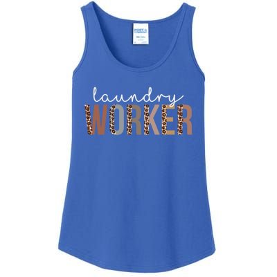 Leopard Laundry Worker Appreciation Healthcare Workers Gift Ladies Essential Tank