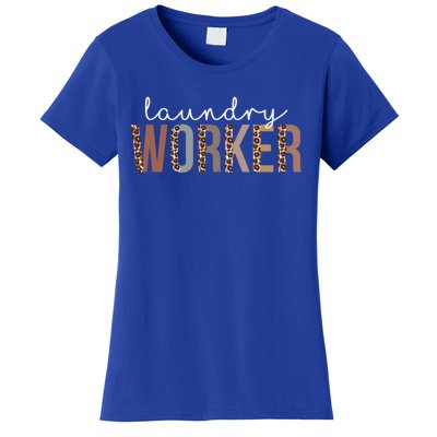 Leopard Laundry Worker Appreciation Healthcare Workers Gift Women's T-Shirt