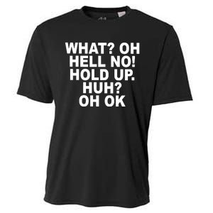 Larry Larry What Oh Hell No Hold Up Huh Oh Ok Cooling Performance Crew T-Shirt