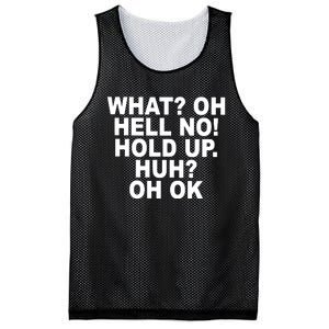 Larry Larry What Oh Hell No Hold Up Huh Oh Ok Mesh Reversible Basketball Jersey Tank