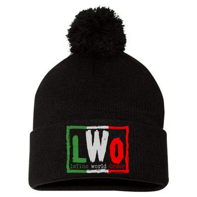 LWO Latino World Order Wrestling Fan Pom Pom 12in Knit Beanie