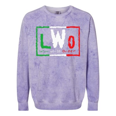 Lwo Latin World Order Colorblast Crewneck Sweatshirt