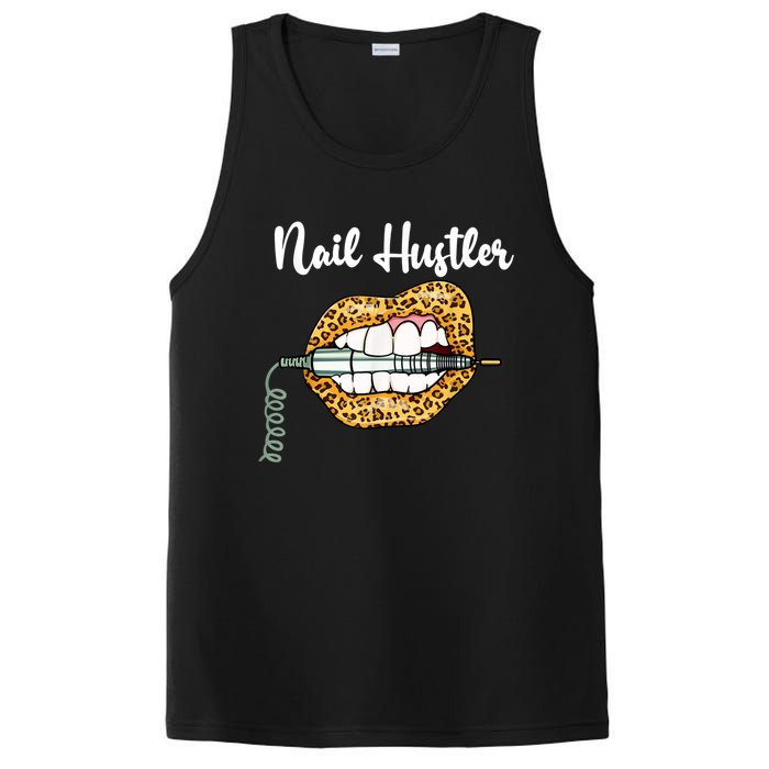 Leopard Lips With Nail Technician Drill Cool Nail Hustler PosiCharge Competitor Tank