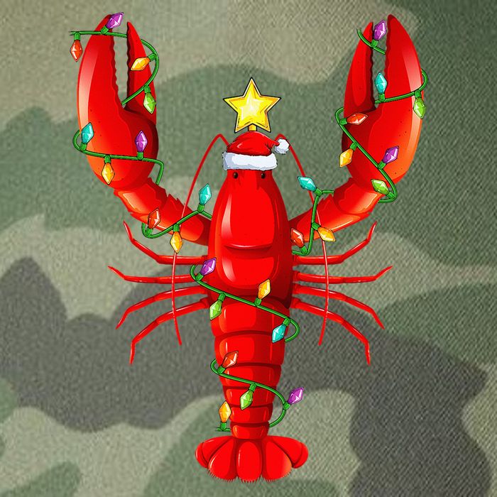 Lobster Lighting Xmas Tree Matching Lobster Christmas Legacy Tie Dye Trucker Hat