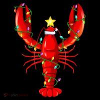 Lobster Lighting Xmas Tree Matching Lobster Christmas City Backpack