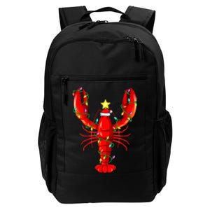 Lobster Lighting Xmas Tree Matching Lobster Christmas Daily Commute Backpack