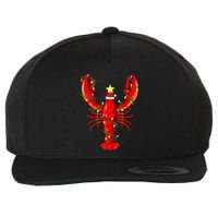 Lobster Lighting Xmas Tree Matching Lobster Christmas Wool Snapback Cap