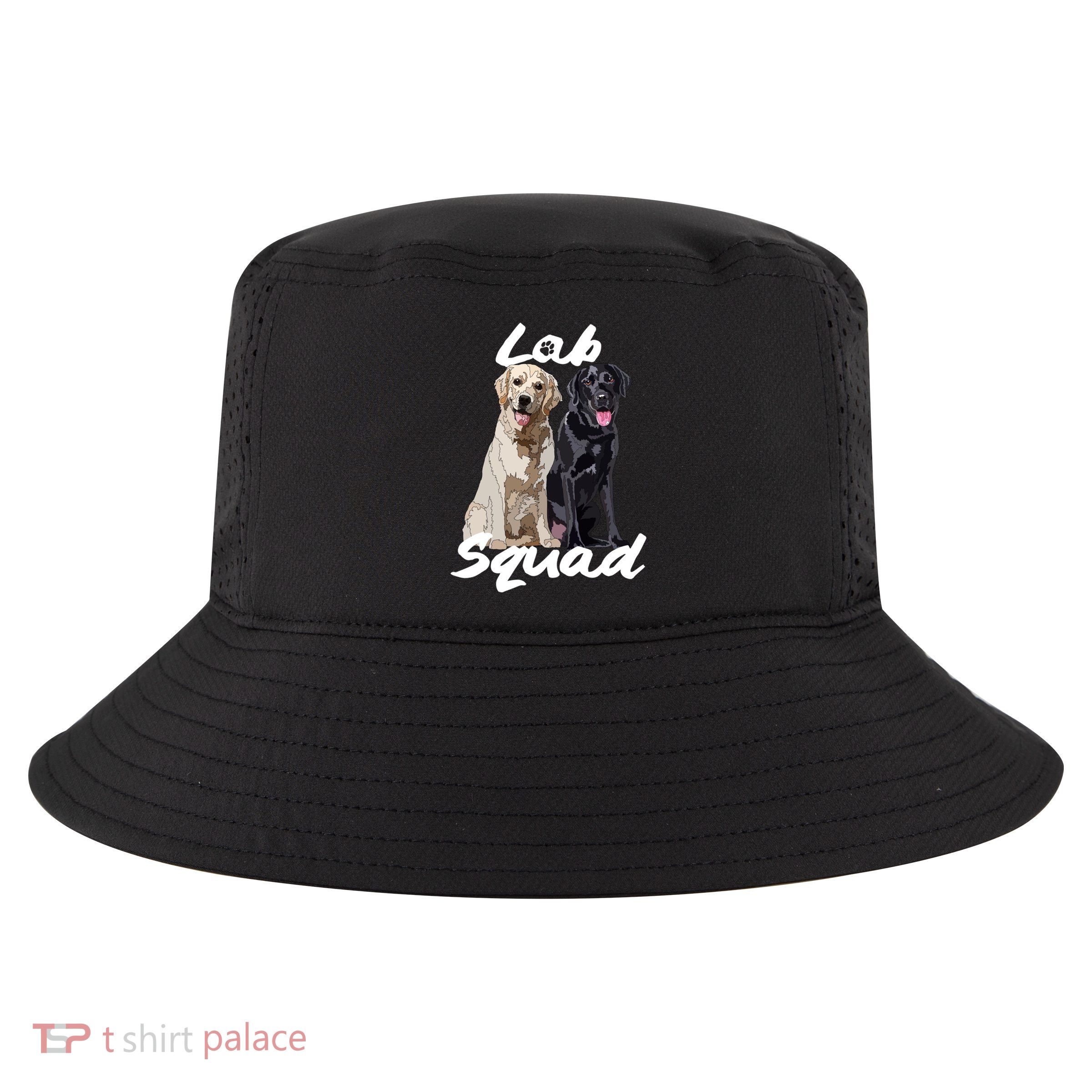 Labrador Lover Yellow Black Lab Squad Lab Mom Dad Cute Gift Cool Comfort Performance Bucket Hat