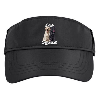Labrador Lover Yellow Black Lab Squad Lab Mom Dad Cute Gift Adult Drive Performance Visor