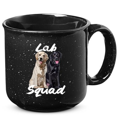 Labrador Lover Yellow Black Lab Squad Lab Mom Dad Cute Gift 15oz Campfire Ceramic Mug
