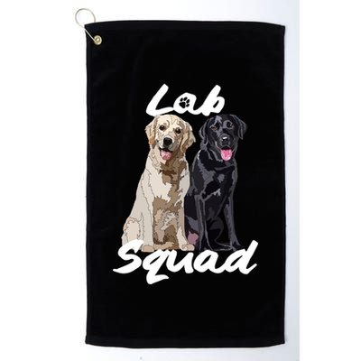 Labrador Lover Yellow Black Lab Squad Lab Mom Dad Cute Gift Golf Towel