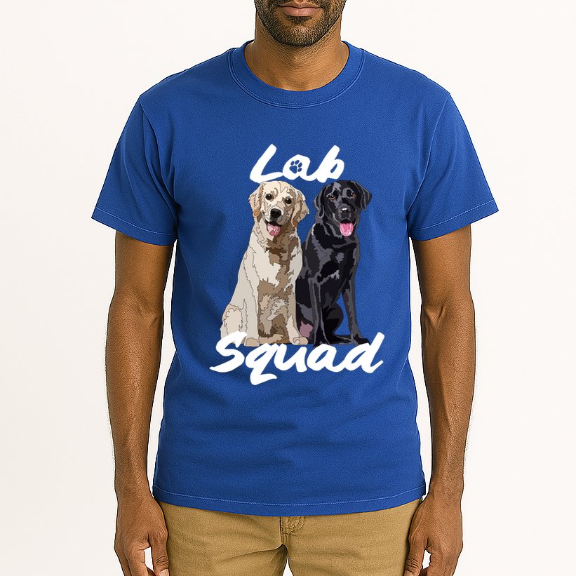 Labrador Lover Yellow Black Lab Squad Lab Mom Dad Cute Gift Tall T-Shirt