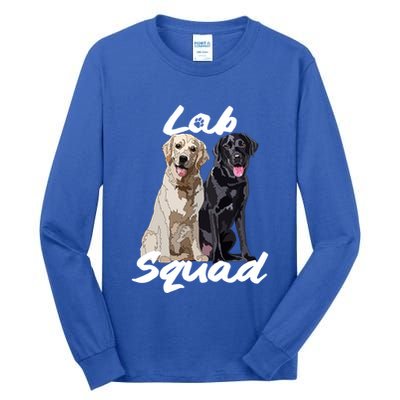 Labrador Lover Yellow Black Lab Squad Lab Mom Dad Cute Gift Tall Long Sleeve T-Shirt