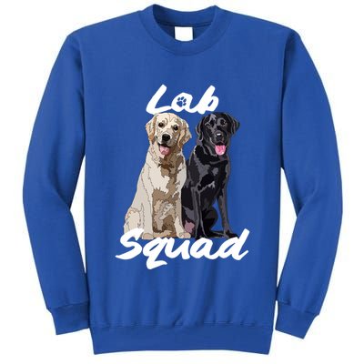 Labrador Lover Yellow Black Lab Squad Lab Mom Dad Cute Gift Tall Sweatshirt