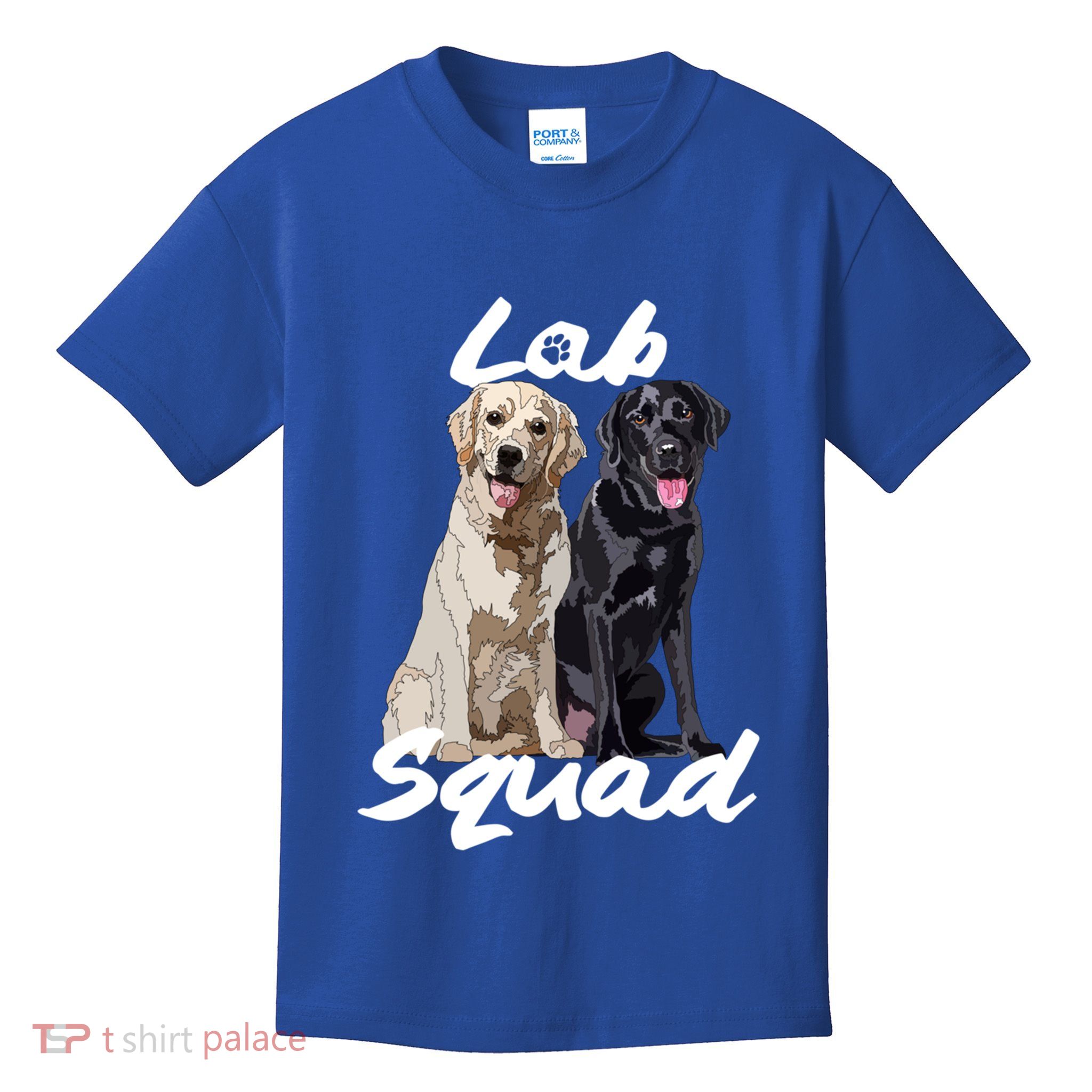 Labrador Lover Yellow Black Lab Squad Lab Mom Dad Cute Gift Kids T-Shirt
