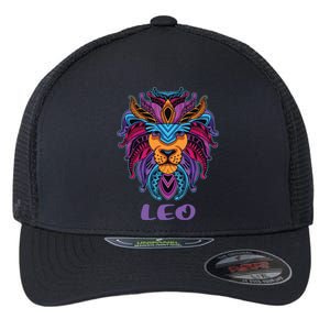 Leo Lion Zodiac Symbol Horoscope Astrology Birthday Gift Flexfit Unipanel Trucker Cap