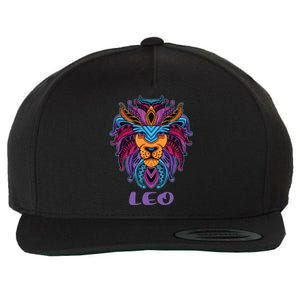 Leo Lion Zodiac Symbol Horoscope Astrology Birthday Gift Wool Snapback Cap