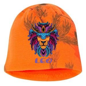 Leo Lion Zodiac Symbol Horoscope Astrology Birthday Gift Kati - Camo Knit Beanie