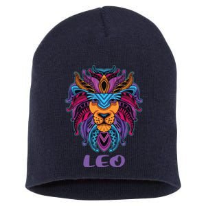 Leo Lion Zodiac Symbol Horoscope Astrology Birthday Gift Short Acrylic Beanie