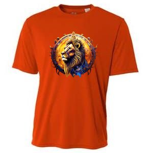 Leo Lion Zodiac Sign Cooling Performance Crew T-Shirt