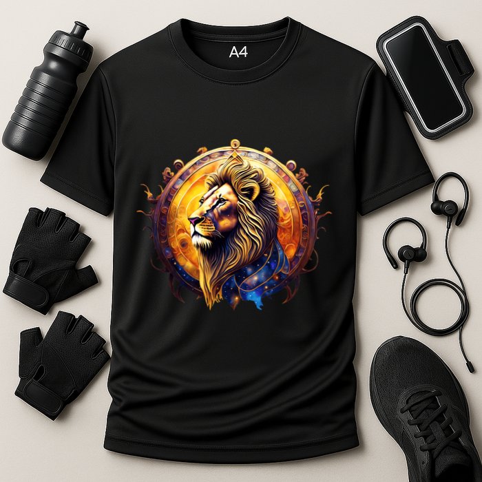 Leo Lion Zodiac Sign Cooling Performance Crew T-Shirt