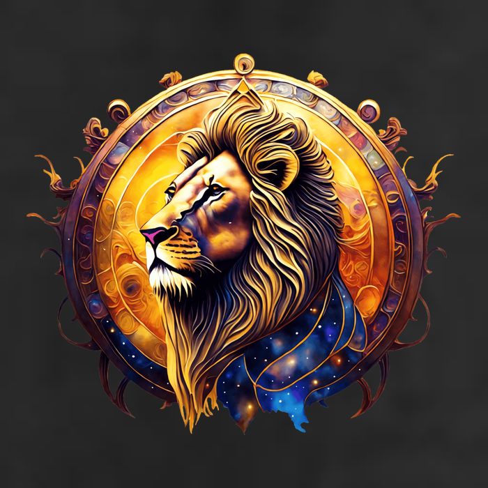 Leo Lion Zodiac Sign Adult Drive Performance Visor