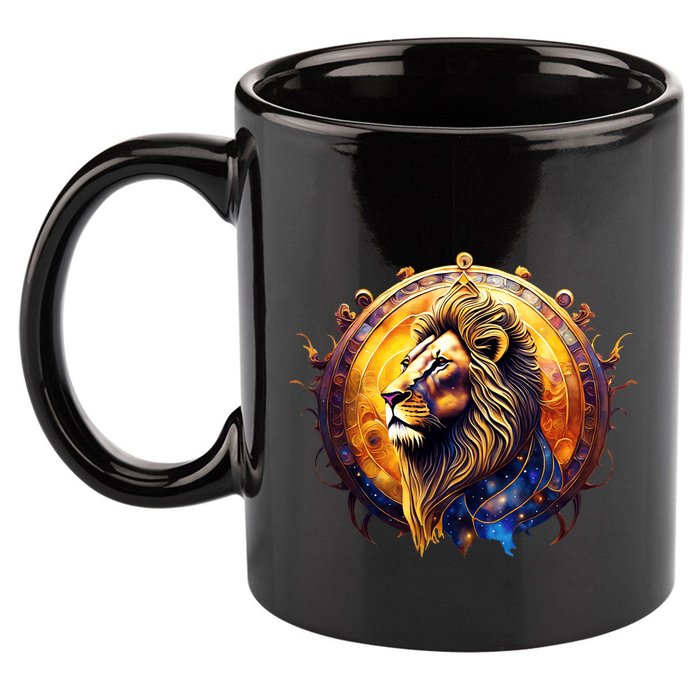 Leo Lion Zodiac Sign 11oz C Handle Ceramic Mug