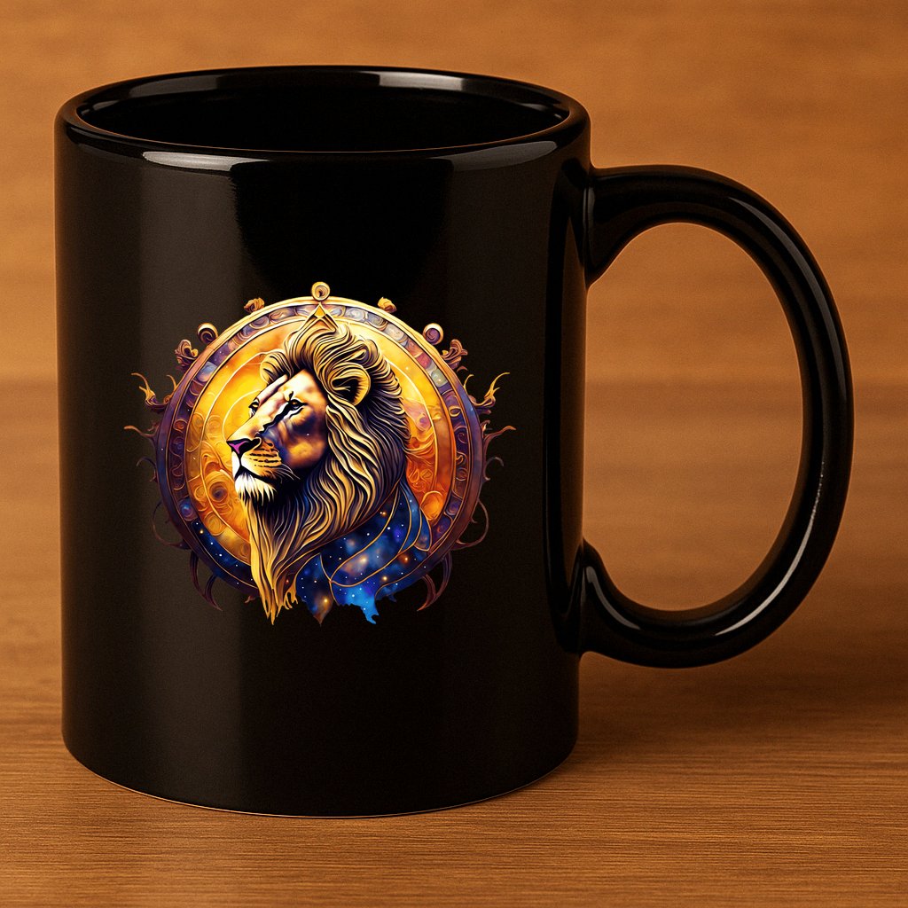 Leo Lion Zodiac Sign 11oz C Handle Ceramic Mug