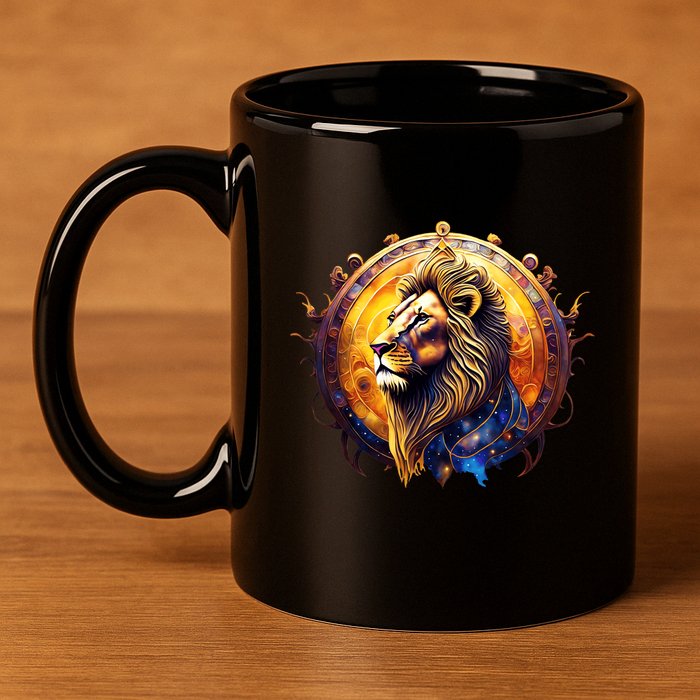 Leo Lion Zodiac Sign 11oz C Handle Ceramic Mug